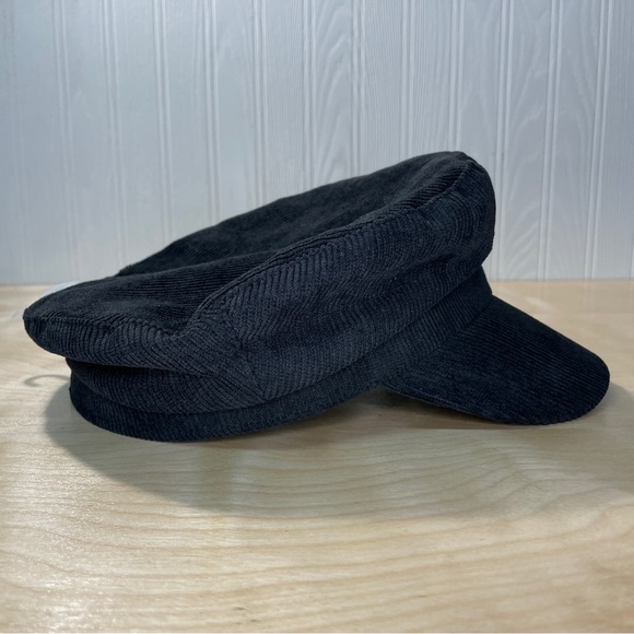 Corduroy Engineer Newsboys Hat - Black Soot - Picture 3 of 10